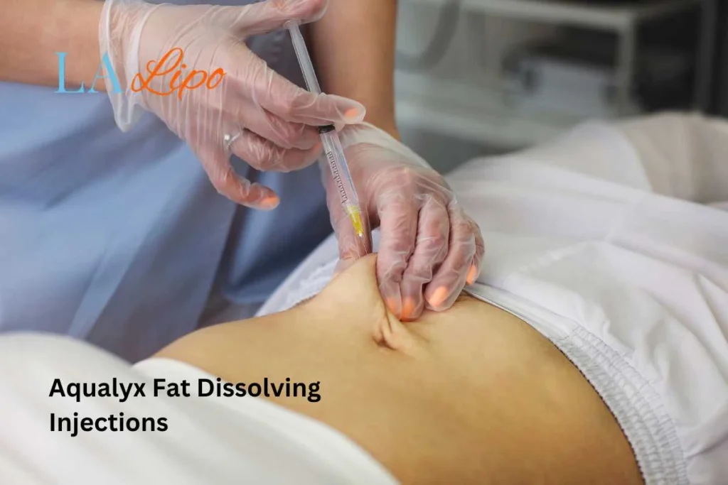woman having fat dissolving injections Midhurst in the stomach