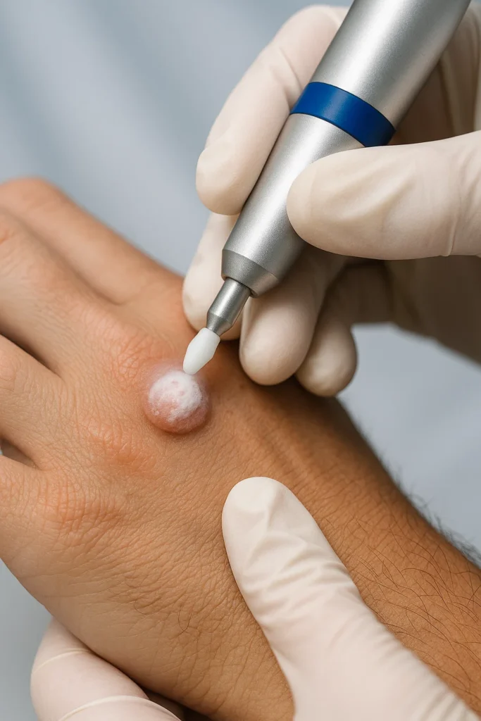 example of wart removal Midhurst using cryopen