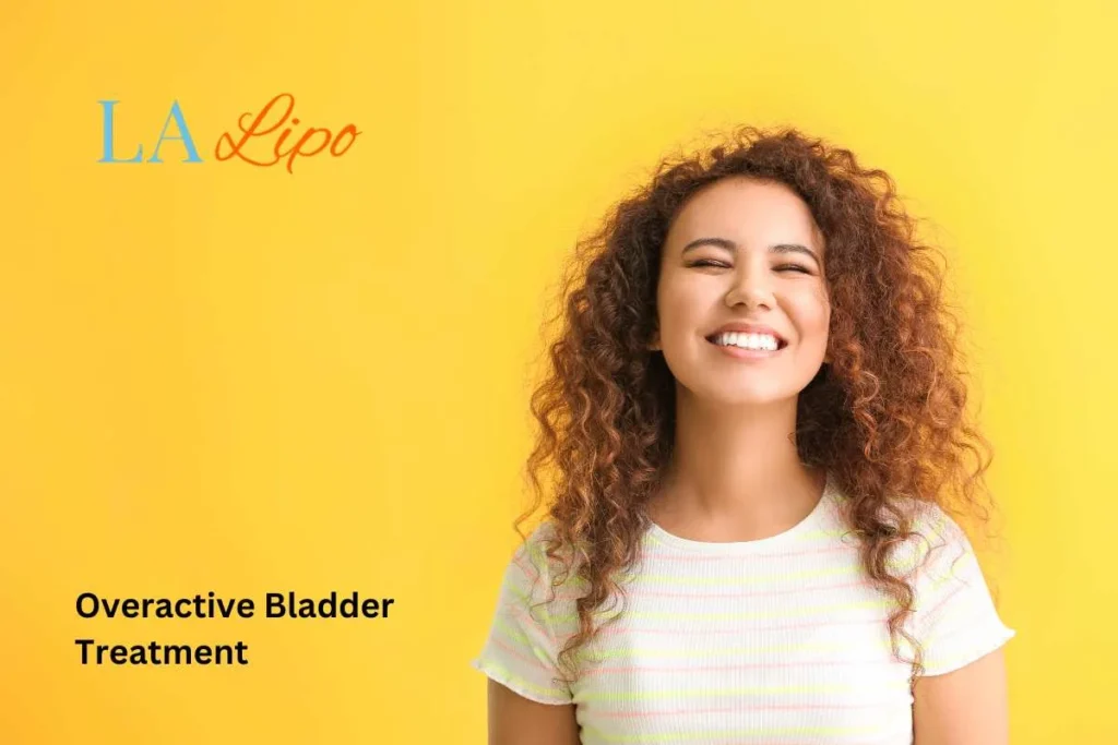 woman smiling about overactive bladder treatment Midhurst solutions