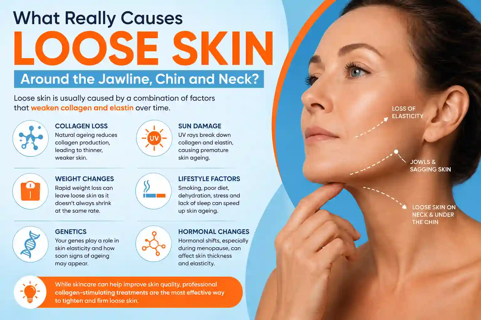 What Really Causes Loose Skin Around the Jawline, Chin and Neck Midhurst?